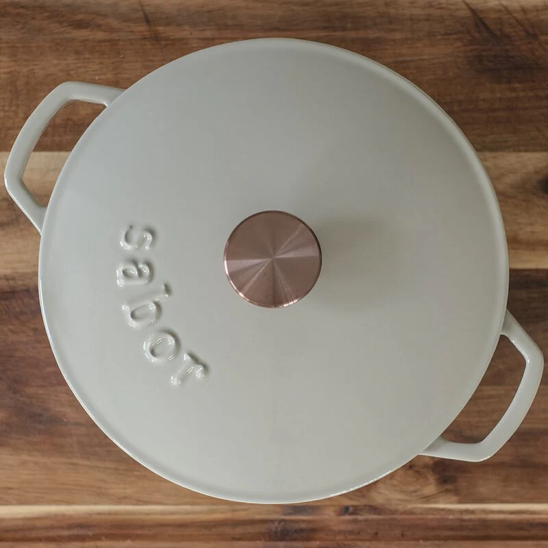 Sabor Gjutjärnsgryta 6,7 L varmgrå - Bild 4