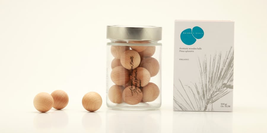 Dofter av Montseny Aromatic Wood Balls of Scots Pine 14uds