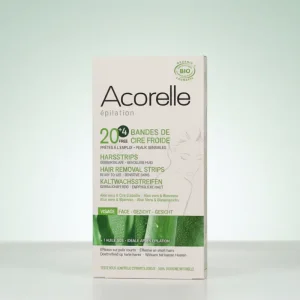 Acorelle Facial Cold Wax Bands 20uds + 4