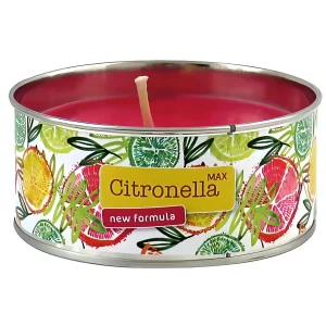 Ljus Citronella 165g rött i metalllåda