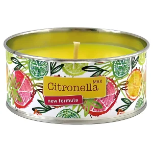 Ljus Citronella 165g gul i metalllåda