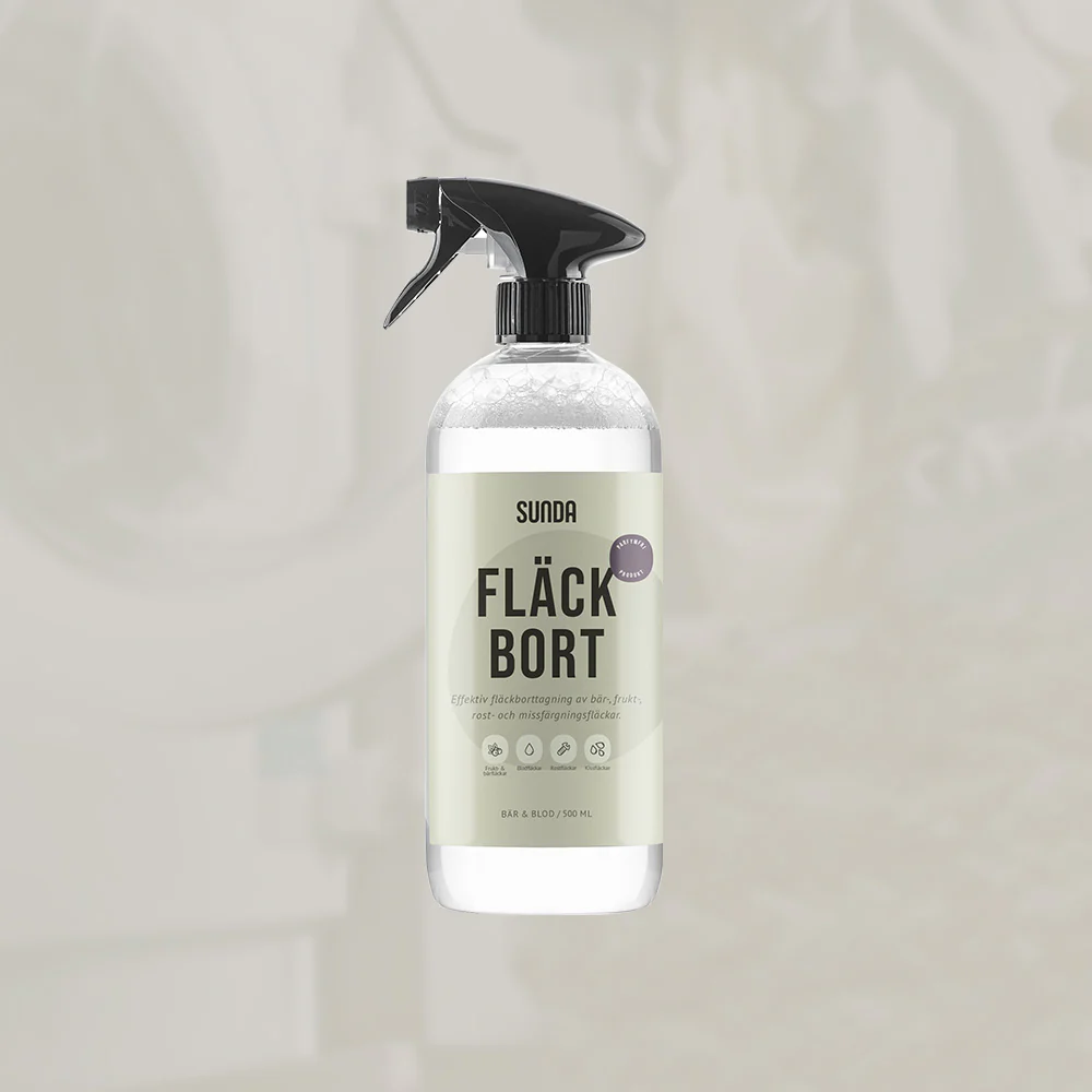 Fläckbort bär & blod