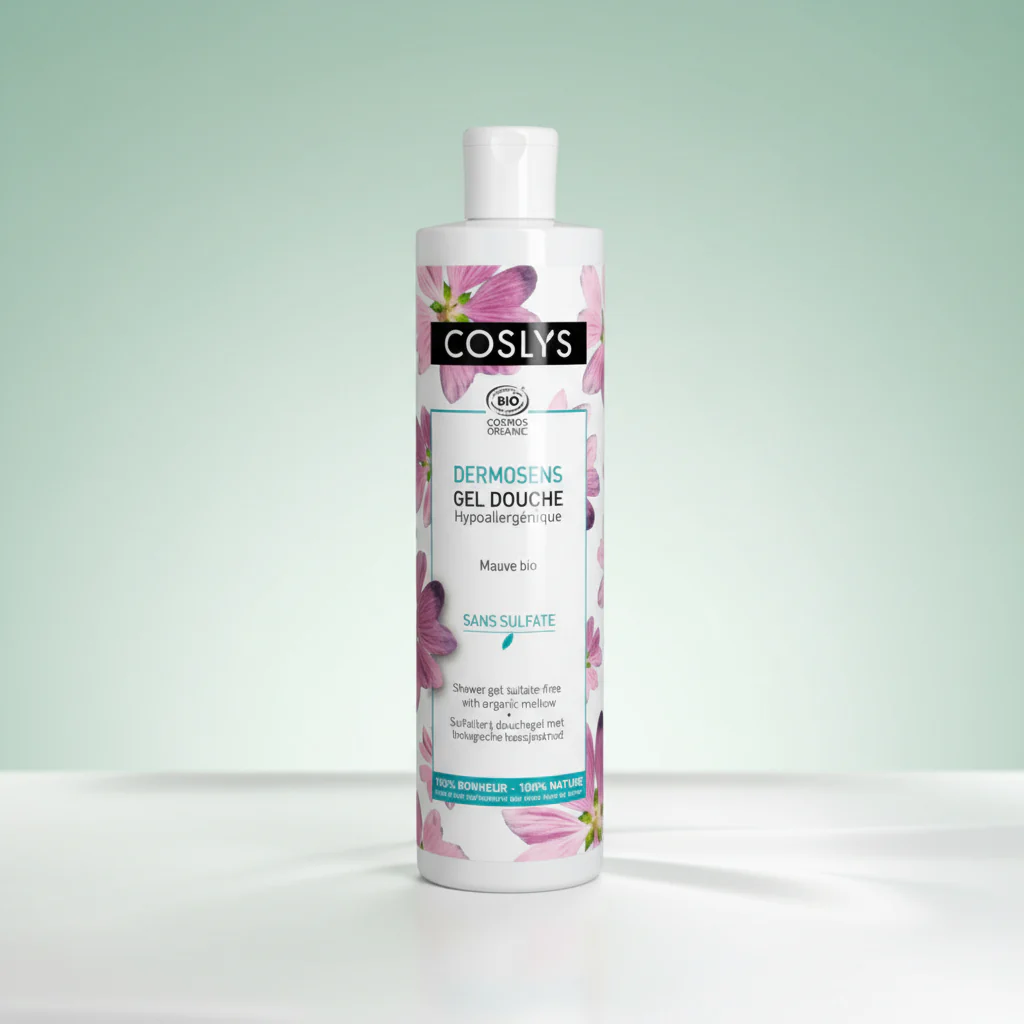 Coslys DERMOSENS Hypoallergen sulfatfri duschgel med malva 380 ml - Bild 2