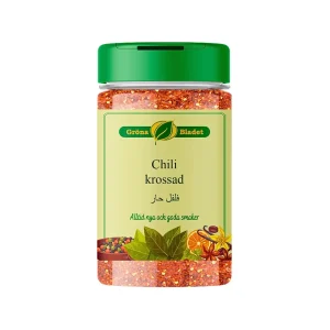 Gröna Bladet Chili Krossad 100g – Perfekt hetta för din mat
