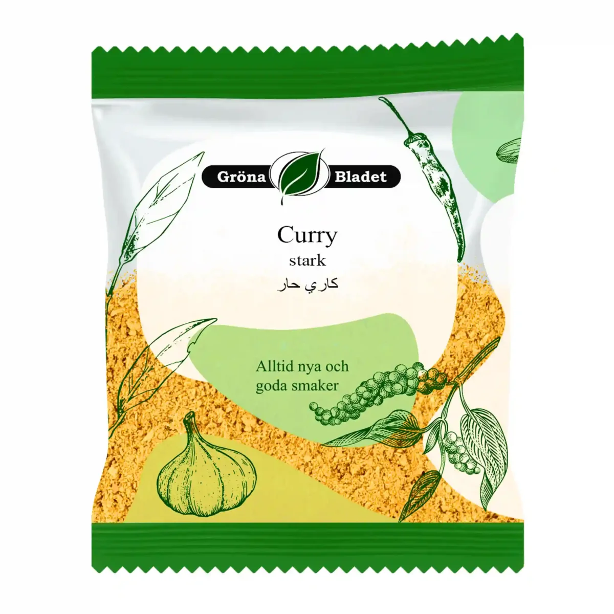 Gröna Bladet Curry Stark 40g – Kraftfull smak med riktig hetta - Bild 2