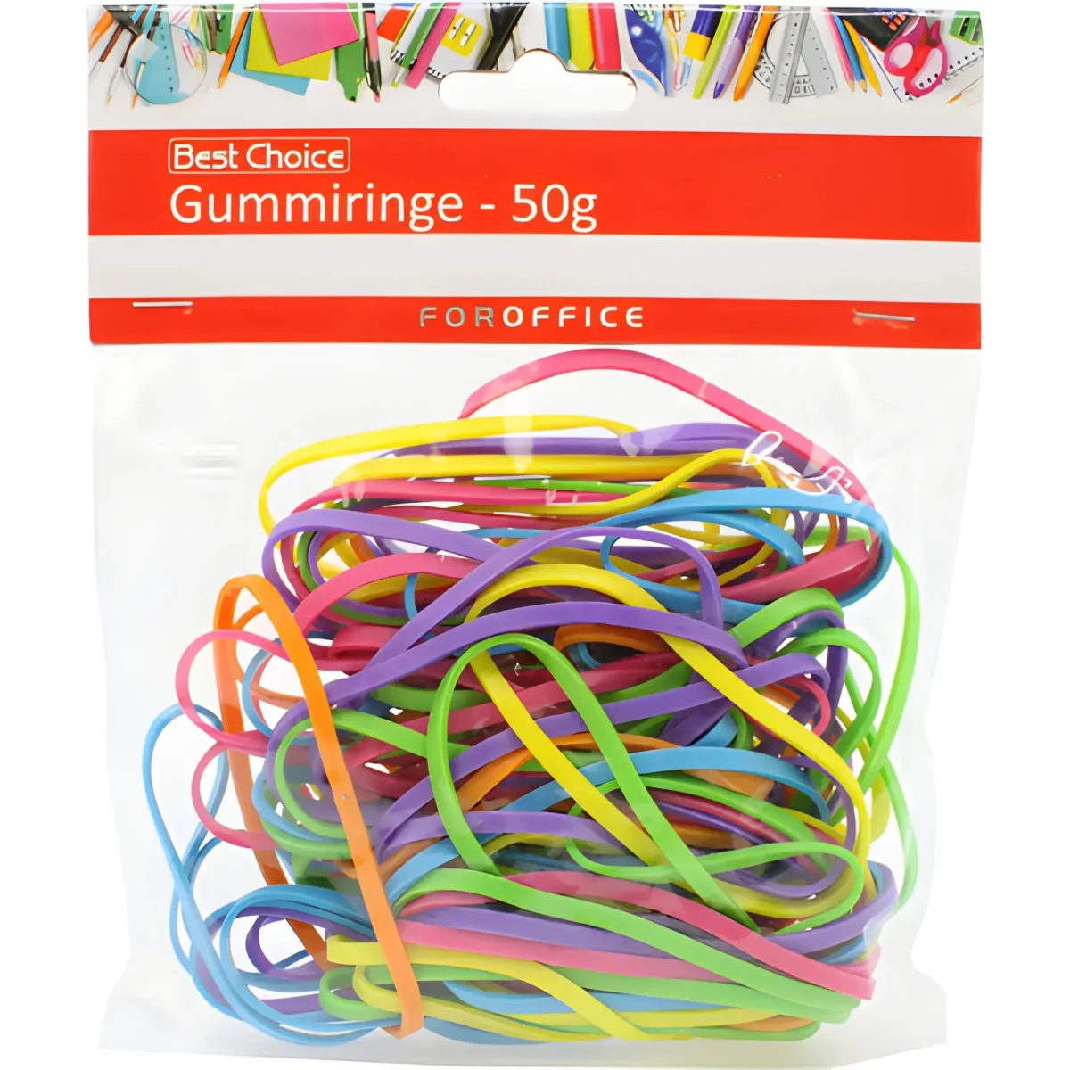 Gummiringar 50g, 3mm bred - Bild 2