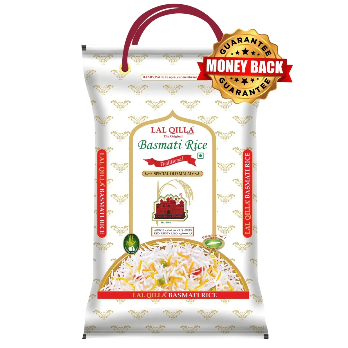 Premium Lal Qilla Traditional Basmati 1 kg – Exklusivt och lyxigt för risälskare! - Bild 2