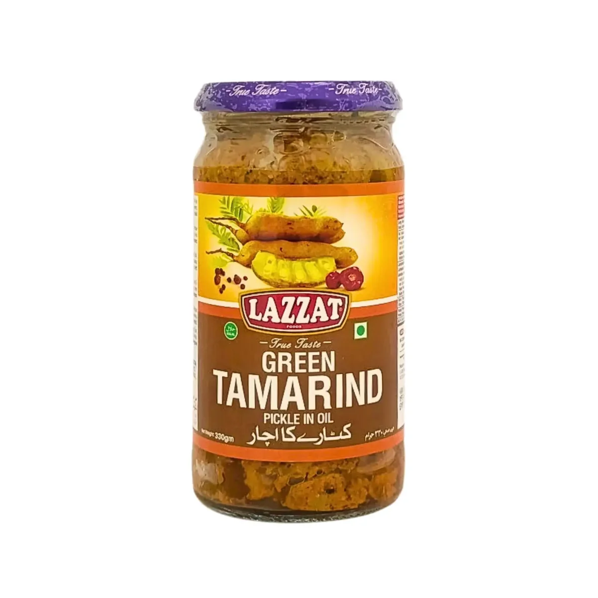 Lazzat Green tamarind pickle i olja 330g - Bild 2