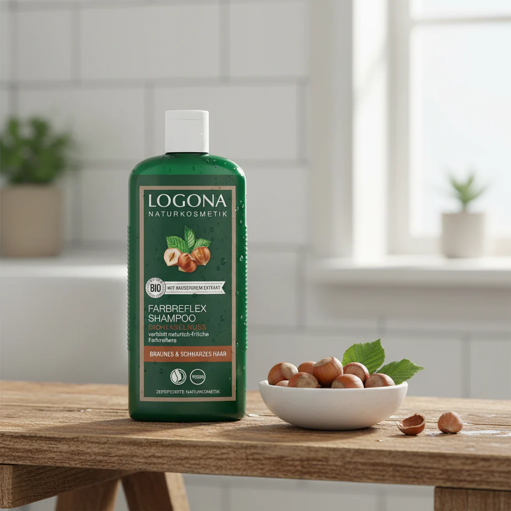 Logona Chestnut Shampoo med hasselnöt 250ml - Bild 3