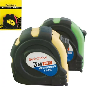 Måttband BestChoice 3m med gummigrepp