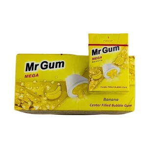 Mr Gum Mega Banana tuggummi - Utgånget datum med garanti