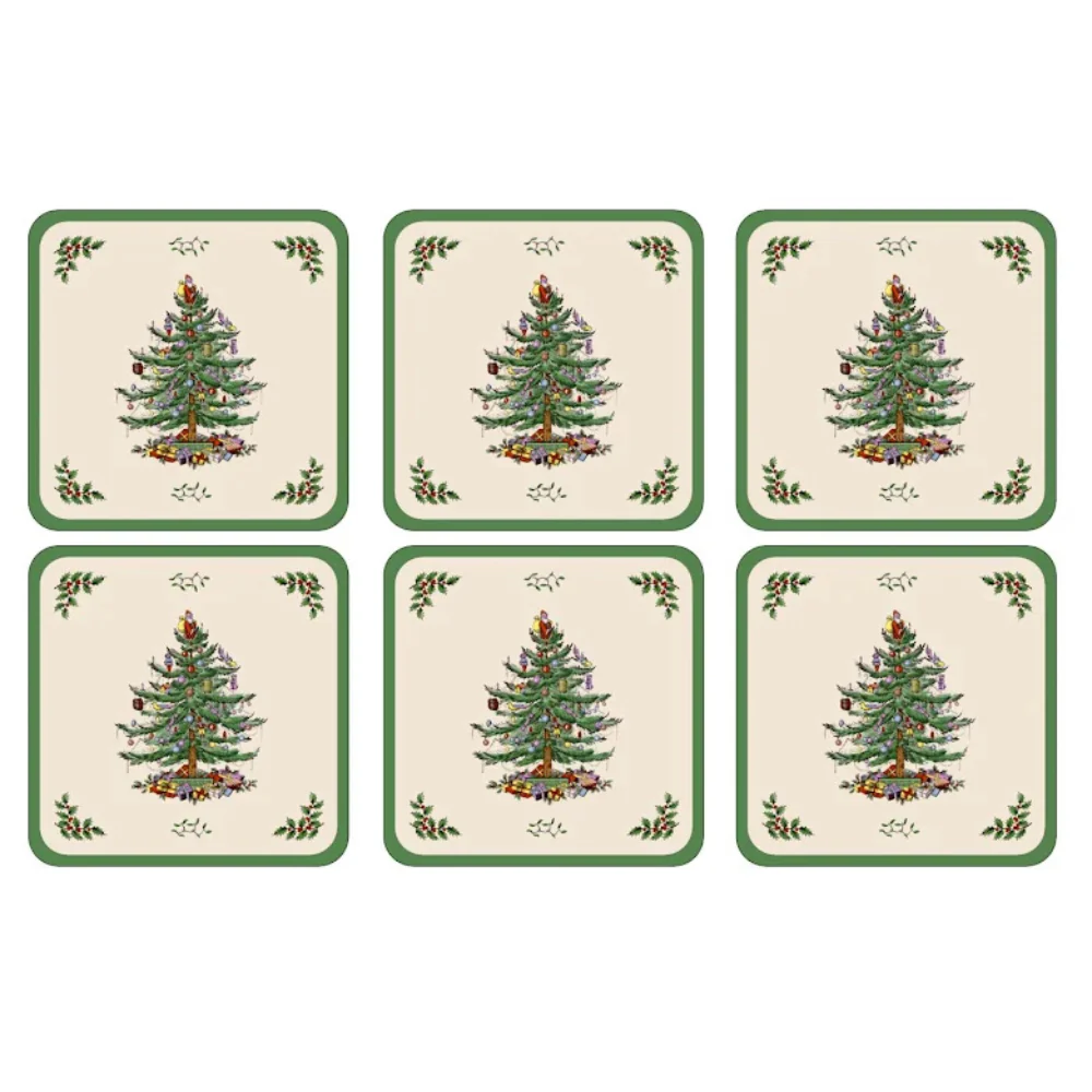 Spode Christmas Tree Glasunderlägg 6-pack