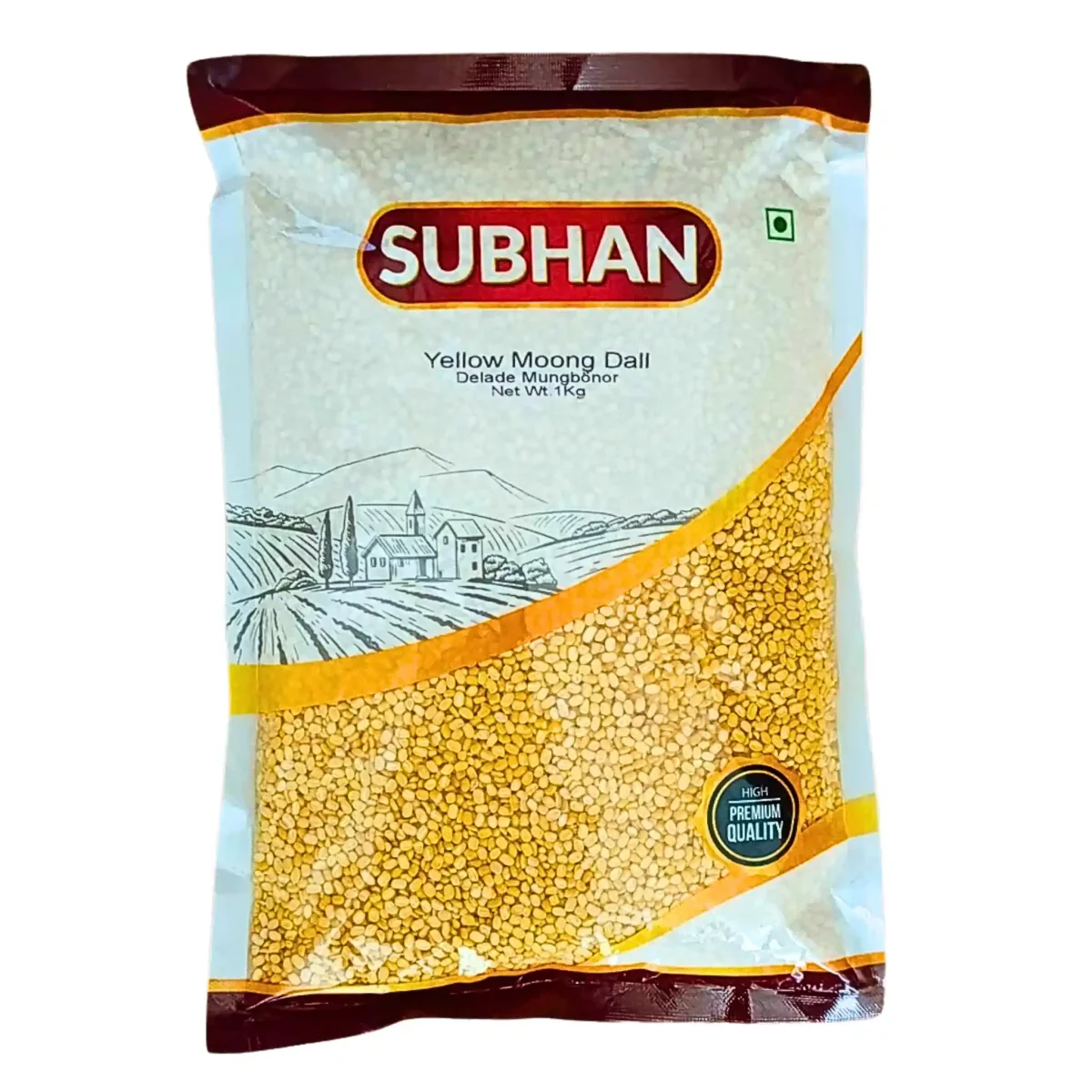 Subhan Mung Dal (delade gula mungbönor) 1kg - Bild 2