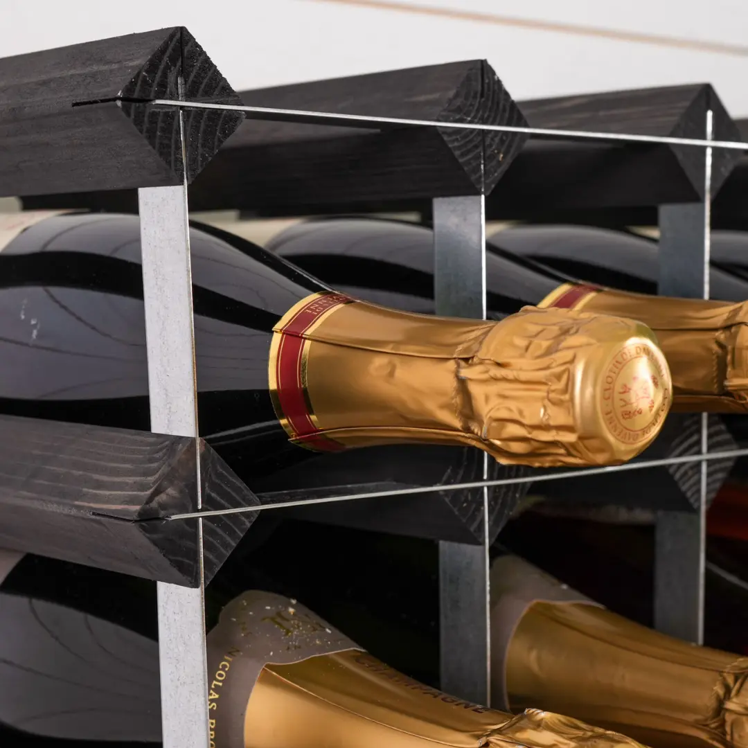 Traditional Wine Rack Vinställ Black 9 Flaskor - Bild 5