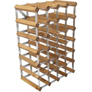 Traditional wine rack Vinställ Påbyggnadsbart 30 Flaskor Light oak