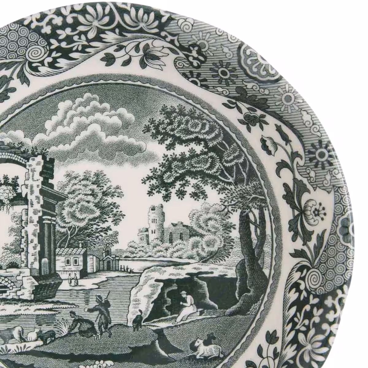 Spode Heritage Green Italian skål 15 cm, grön/vit - Bild 4