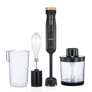 Sabor Ultimate stavmixer 1000W 0,6 L svart/klar