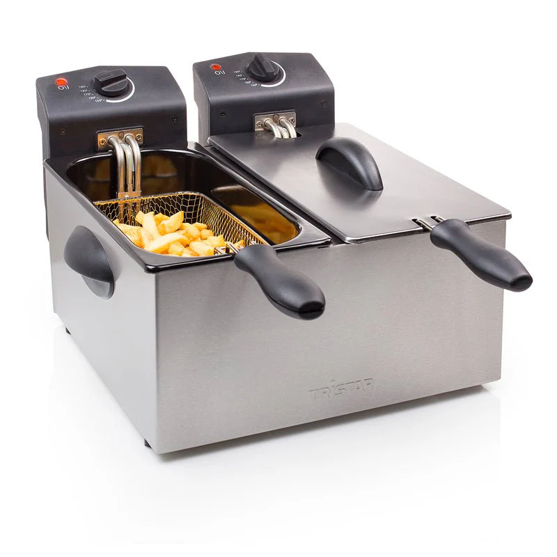 Tristar Dubbel Fritös 2x3L i Rostfritt Stål - Bild 2